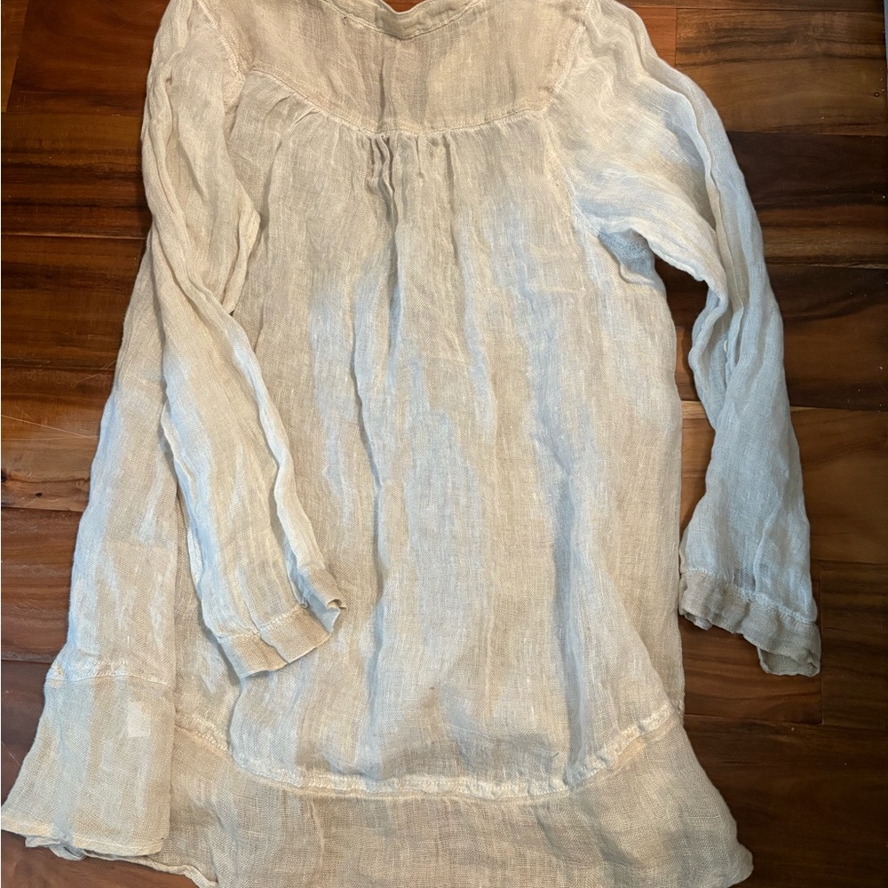 Women's Cream Tunic Top - Picture 7 of 7